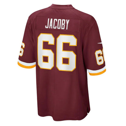 W.Football Team #66 Joe Jacoby Burgundy Retired Player Jersey Stitched American Football Jerseys - Main View