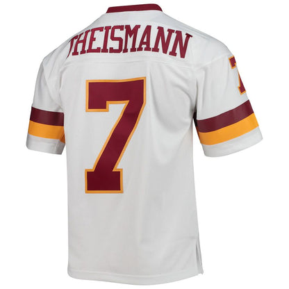 W.Football Team #7 Joe Theismann Mitchell & Ness White 1982 Legacy Replica Jersey Stitched American Football Jerseys - Main View