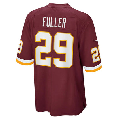 W.Football Team #29 Kendall Fuller Burgundy Team Game Jersey Stitched American Football Jerseys - Main View