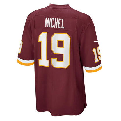 W.Football Team #19 Marken Michel Burgundy Game Jersey Stitched American Football Jerseys - Main View