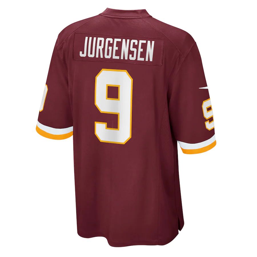 W.Football Team #9 Sonny Jurgensen Burgundy Retired Player Jersey Stitched American Football Jerseys - Main View