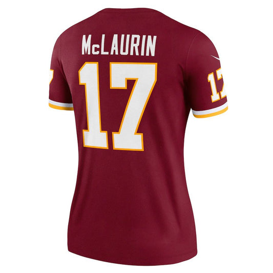 W.Football Team #17 Terry McLaurin Burgundy Legend Jersey Stitched American Football Jerseys - Main View