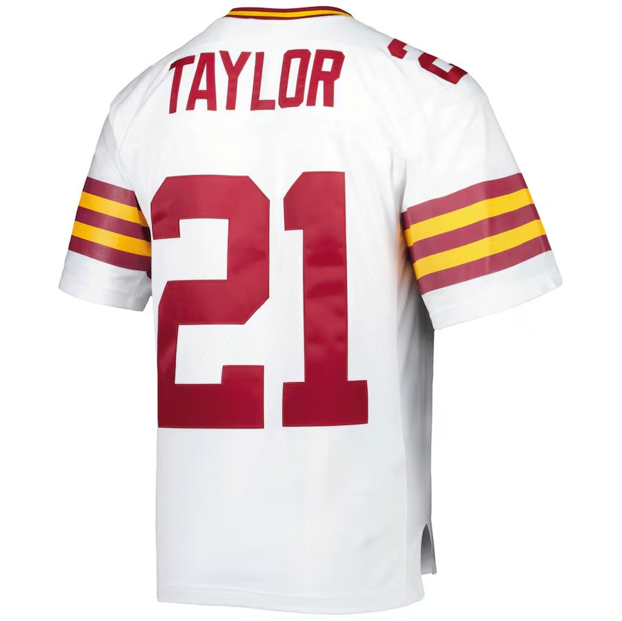 W.Football Team #21 Sean Taylor Mitchell & Ness Legacy Replica Jersey - White Stitched American Football Jerseys - Main View