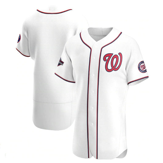 Washington Nationals 2019 World Series Champions Home Authentic Team Jersey - White Baseball Jerseys - Main View