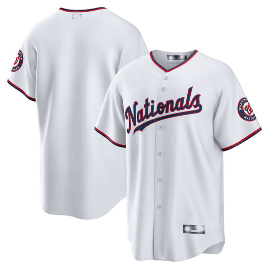 Washington Nationals White Alternate Replica Team Jersey Baseball Jerseys - Main View