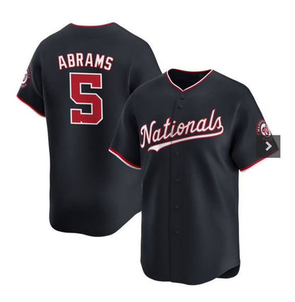 Washington Nationals #5 CJ Abrams Navy 2024 Alternate Limited Stitched Baseball Jersey - Main View