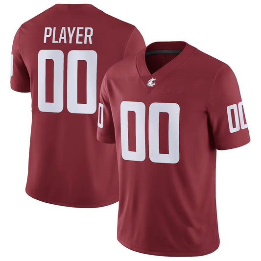 Custom W.State Cougars Pick-A-Player NIL Replica Football Jersey Crimson Stitched American College Jerseys - Main View