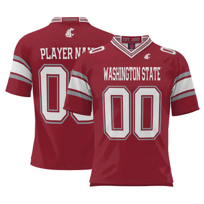Custom W.State Cougars ProSphere NIL Pick-A-Player Football Jersey Crimson Stitched American College Jerseys - Main View