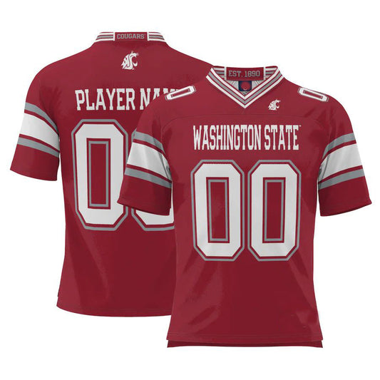 Custom W.State Cougars ProSphere NIL Pick-A-Player Football Jersey Crimson Stitched American College Jerseys - Main View