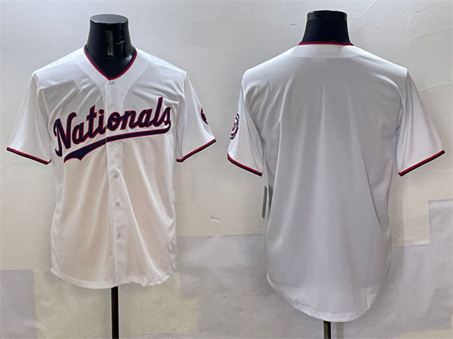 Washington Nationals Blank White Limited Stitched Baseball Jersey - Main View