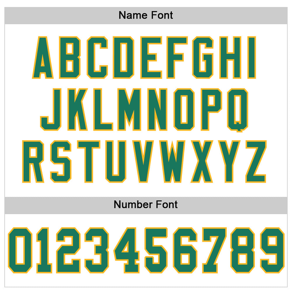 Custom White Kelly Green-Gold Mesh Authentic Football Jersey view 4
