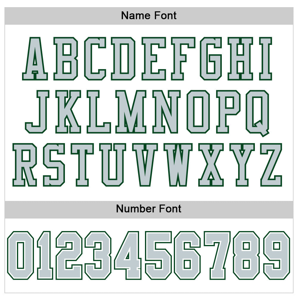 Custom White Silver-Green Mesh Authentic Football Jersey view 4