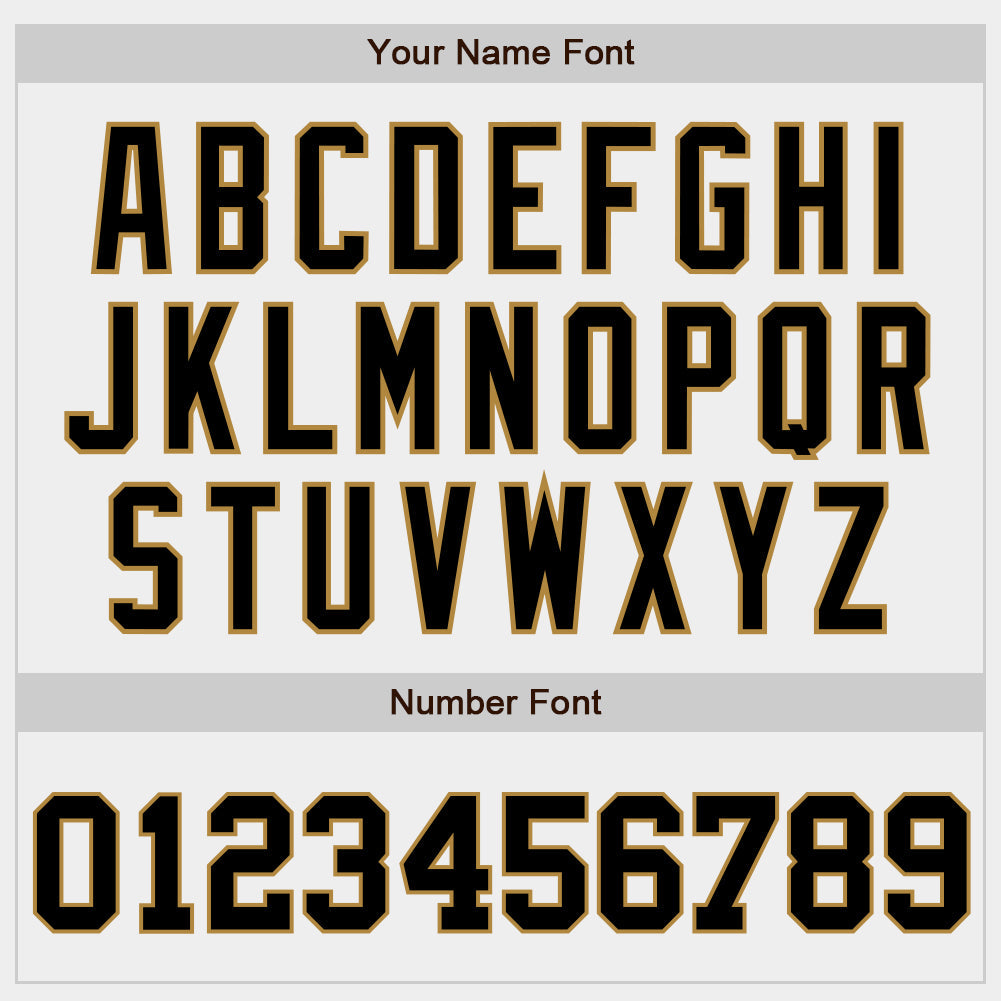 Custom White Black-Old Gold Authentic Baseball Jersey view 5