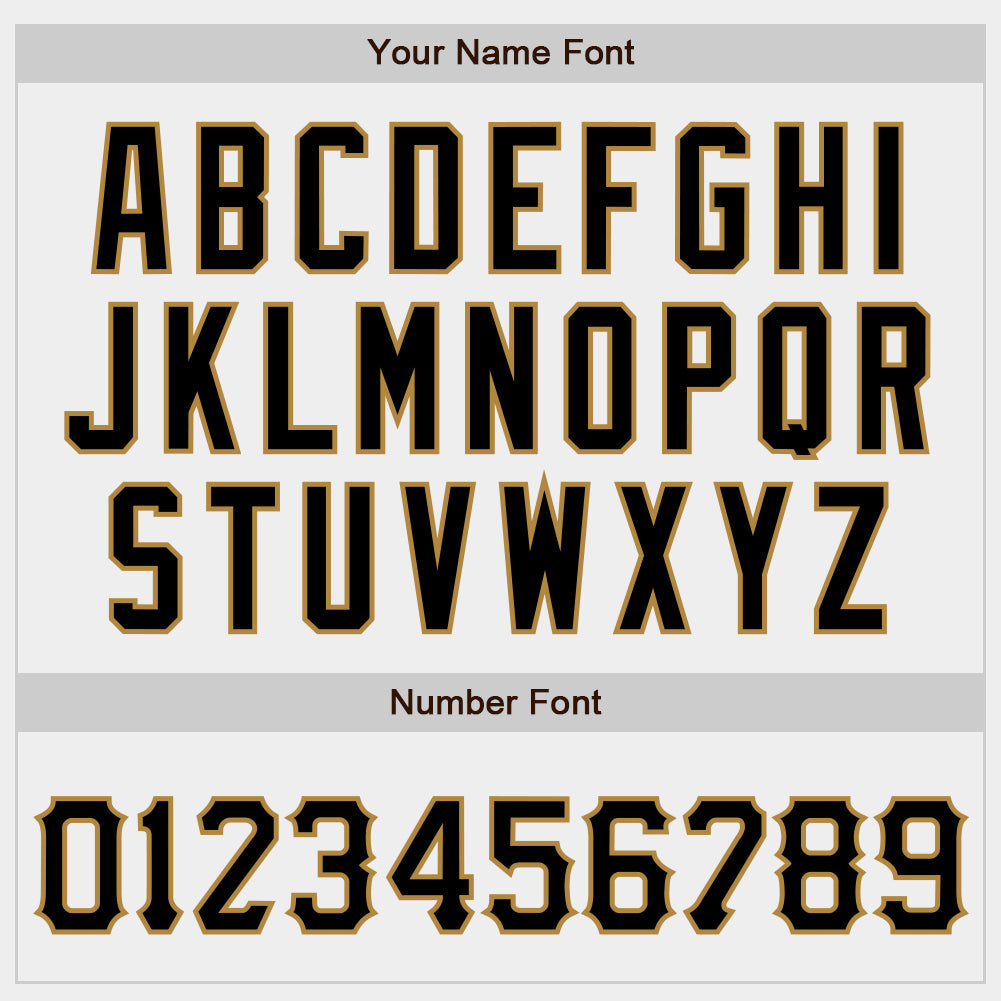 Custom White Black-Old Gold Authentic Baseball Jersey view 4