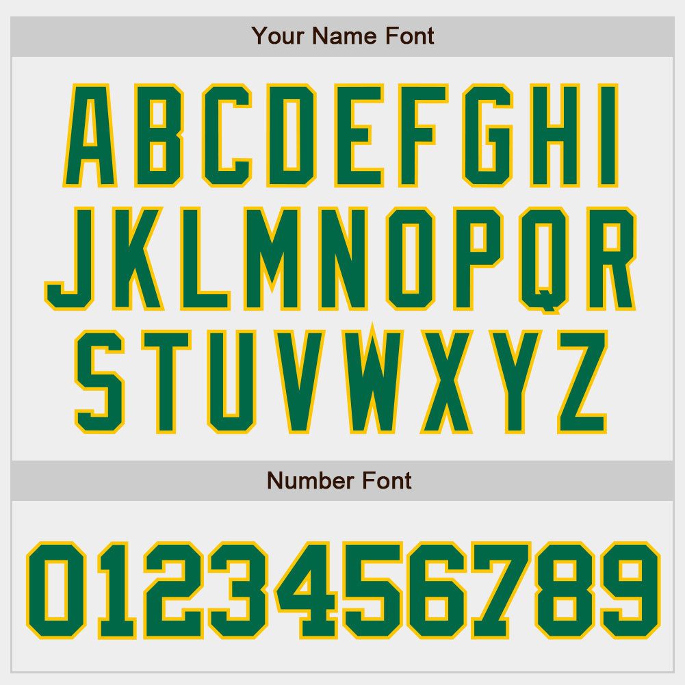 Custom White Kelly Green-Gold Authentic Baseball Jersey view 4