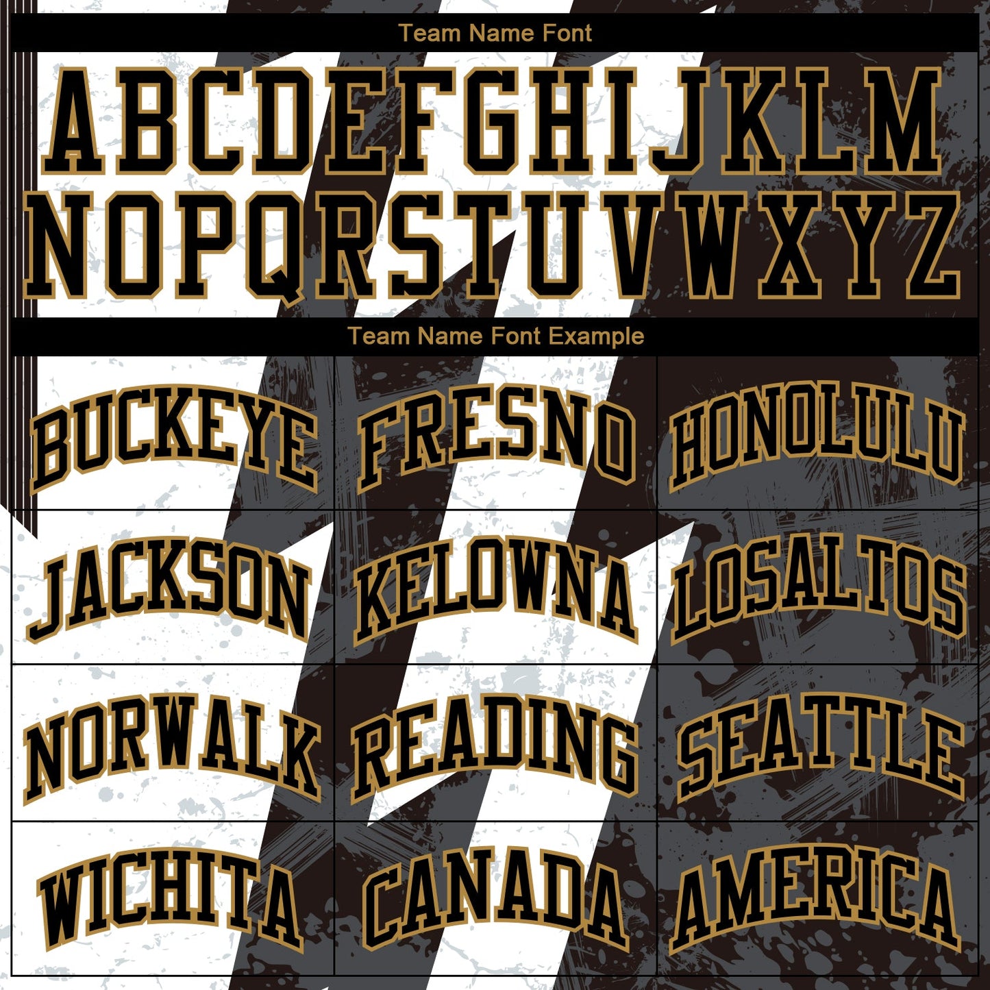 Custom White Black-Old Gold Round Neck Sublimation Basketball Uniform Jersey view 3
