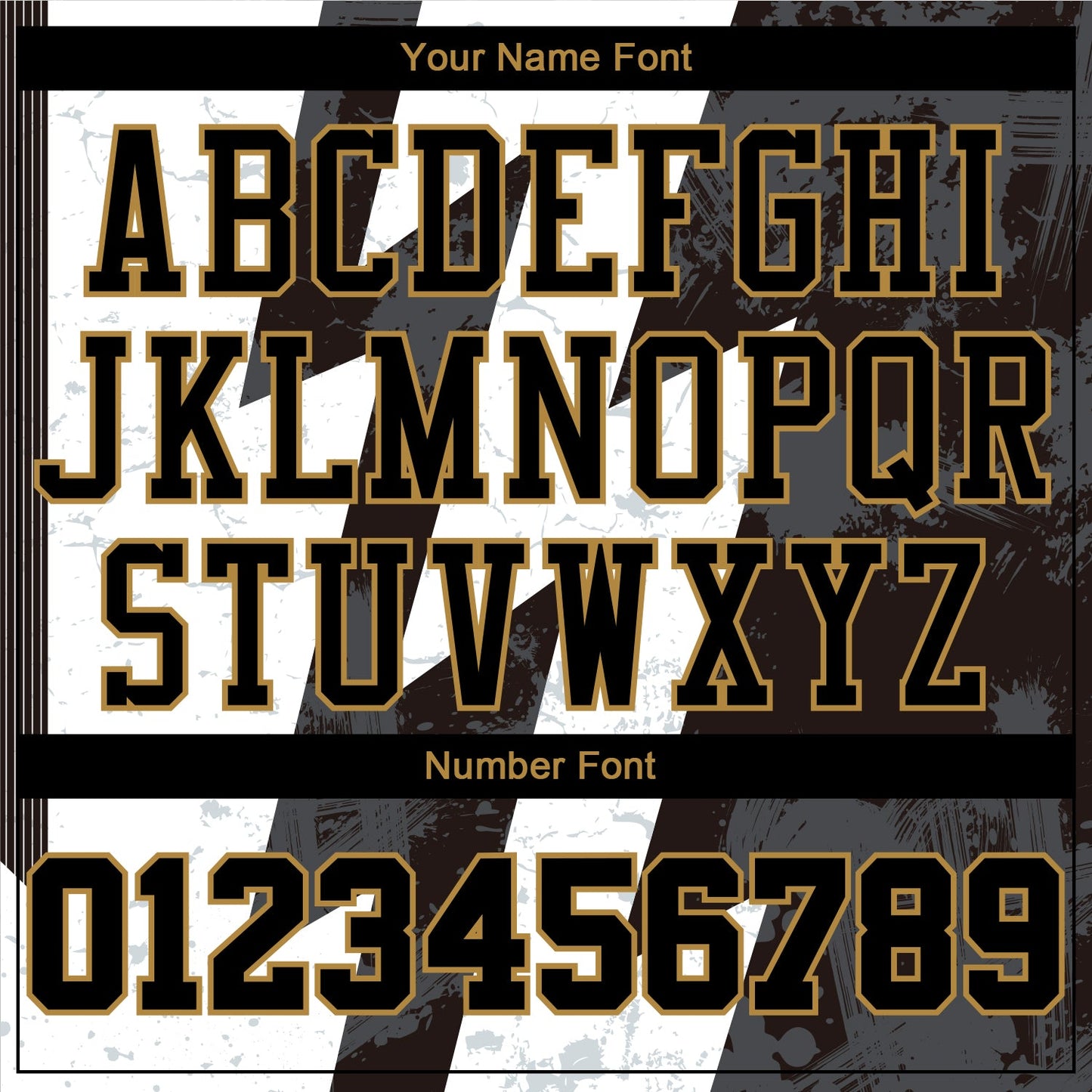 Custom White Black-Old Gold Round Neck Sublimation Basketball Uniform Jersey view 4