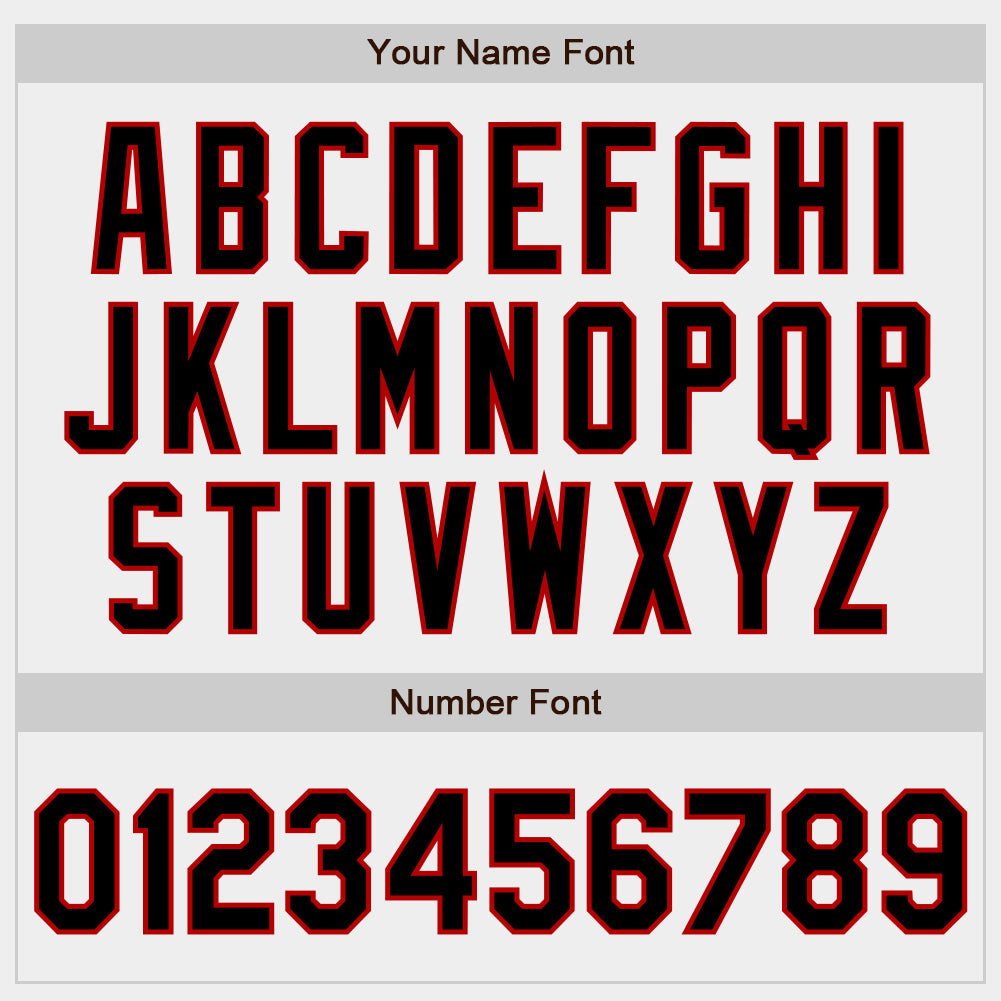Custom White Black-Red Authentic Baseball Jersey view 5