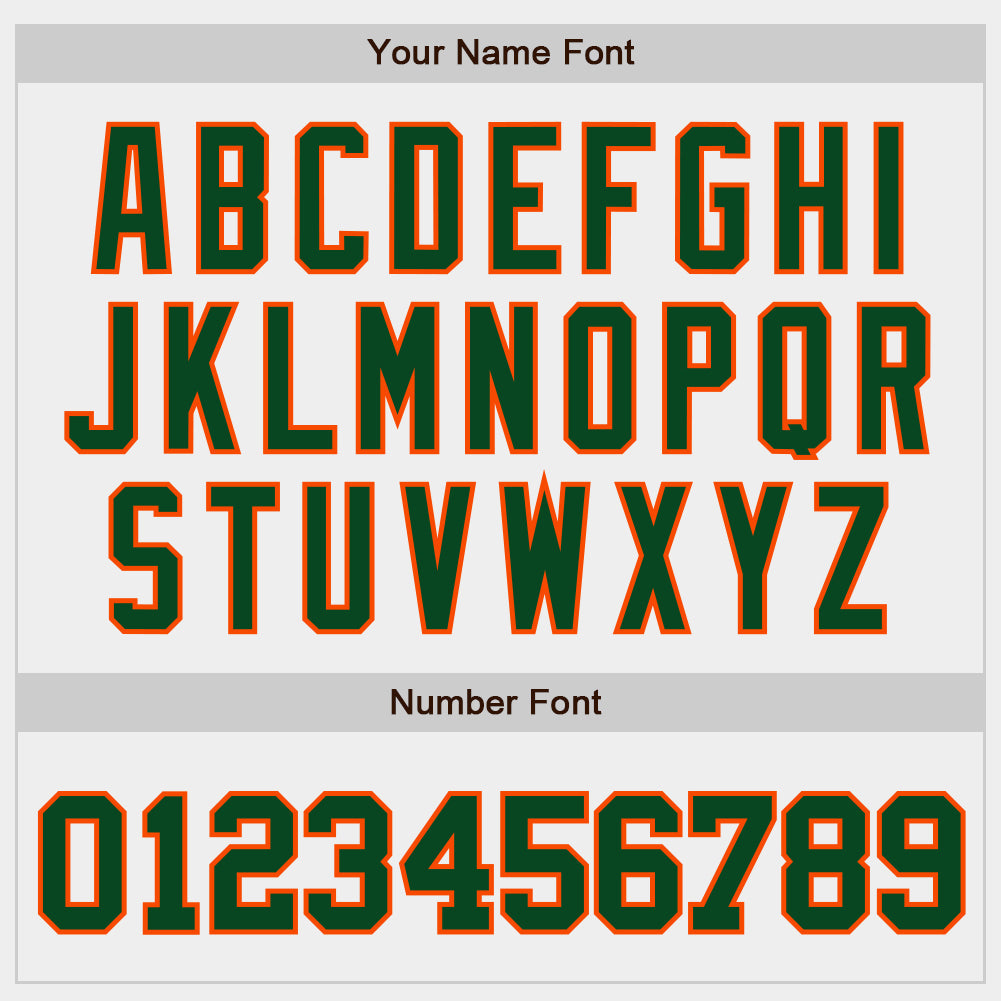Custom White Green-Orange Authentic Baseball Jersey view 5