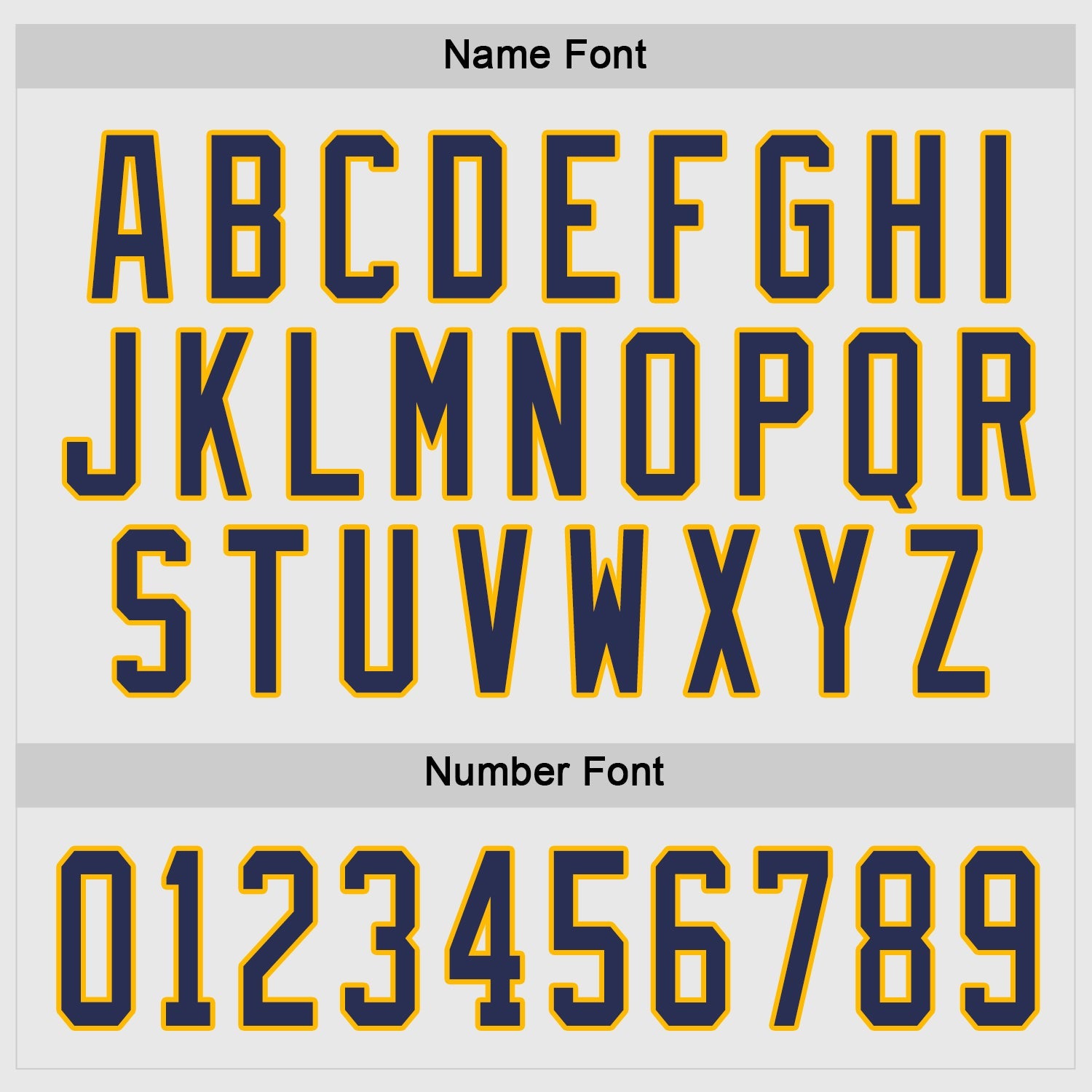 Custom White Navy-Gold Hockey Jersey view 4