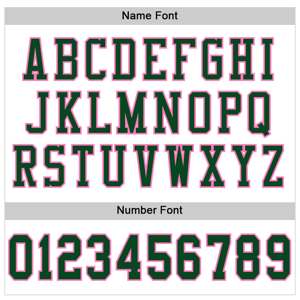 Custom White Green-Pink Mesh Authentic Football Jersey view 4