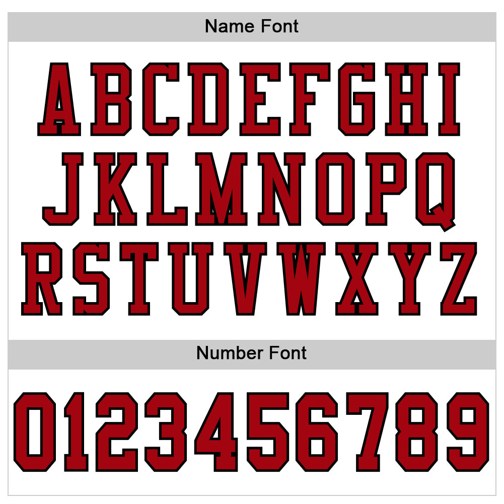 Custom White Red-Black Mesh Authentic Football Jersey view 4