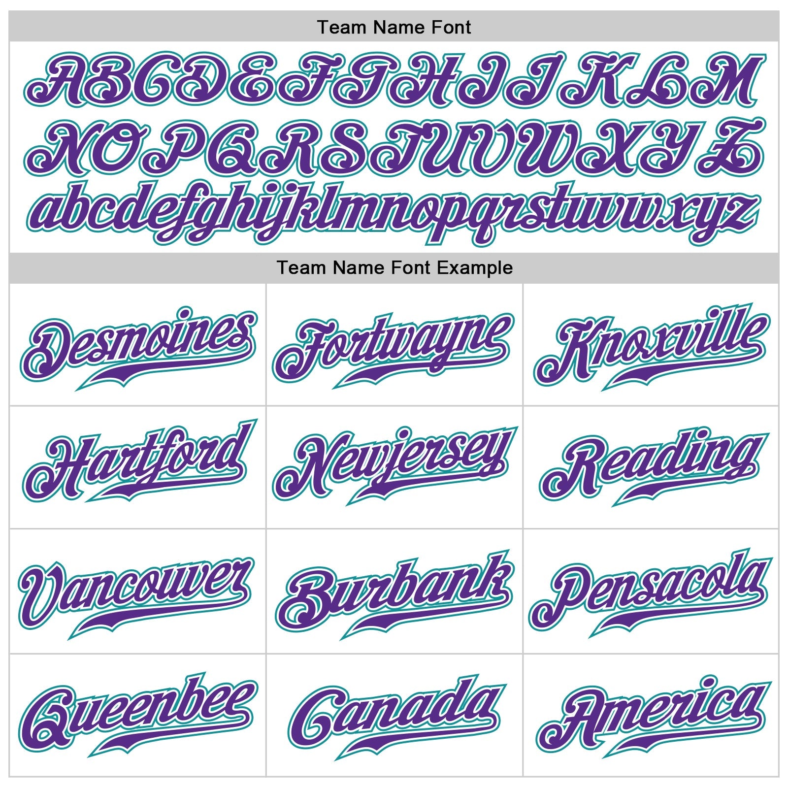 Custom White Purple Pinstripe Purple-Teal Authentic Baseball Jersey view 4