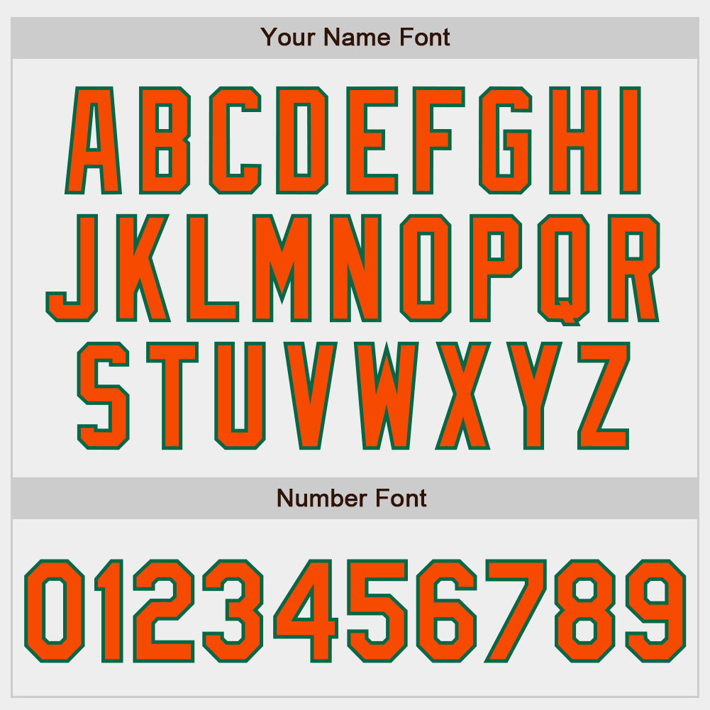 Custom White Orange-Kelly Green Authentic Baseball Jersey view 5