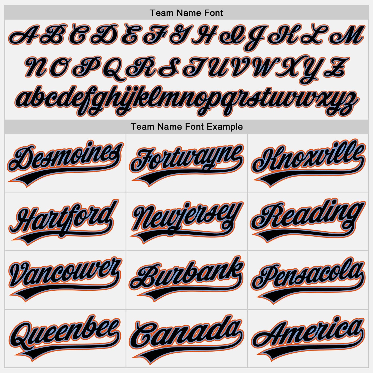 Custom White Black Powder Blue-Orange Authentic Baseball Jersey view 4
