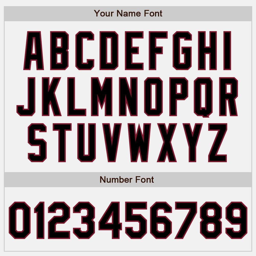 Custom White Black-Crimson Authentic Baseball Jersey view 5