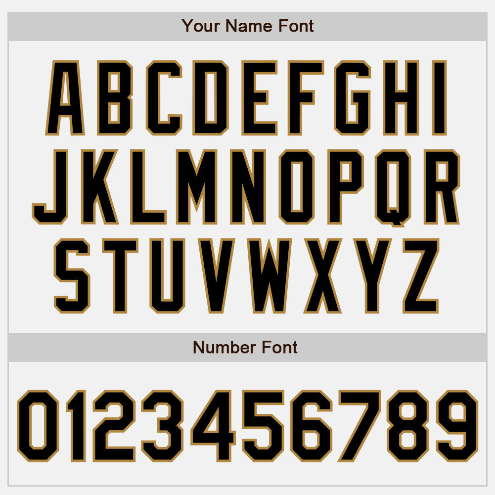 Custom White Black-Old Gold Authentic Baseball Jersey view 5