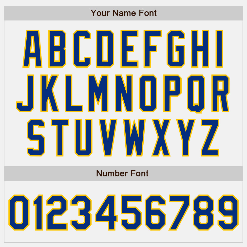 Custom White Royal Pinstripe Royal-Yellow Authentic Baseball Jersey view 5