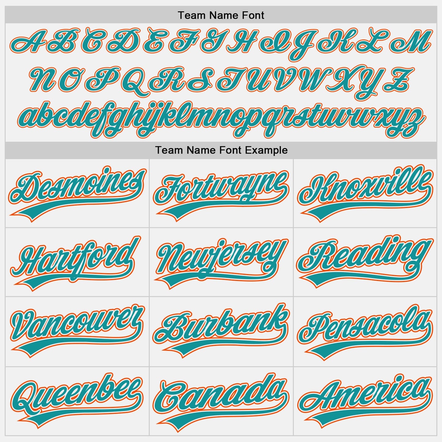 Custom White Teal Pinstripe Teal-Orange Authentic Baseball Jersey view 4