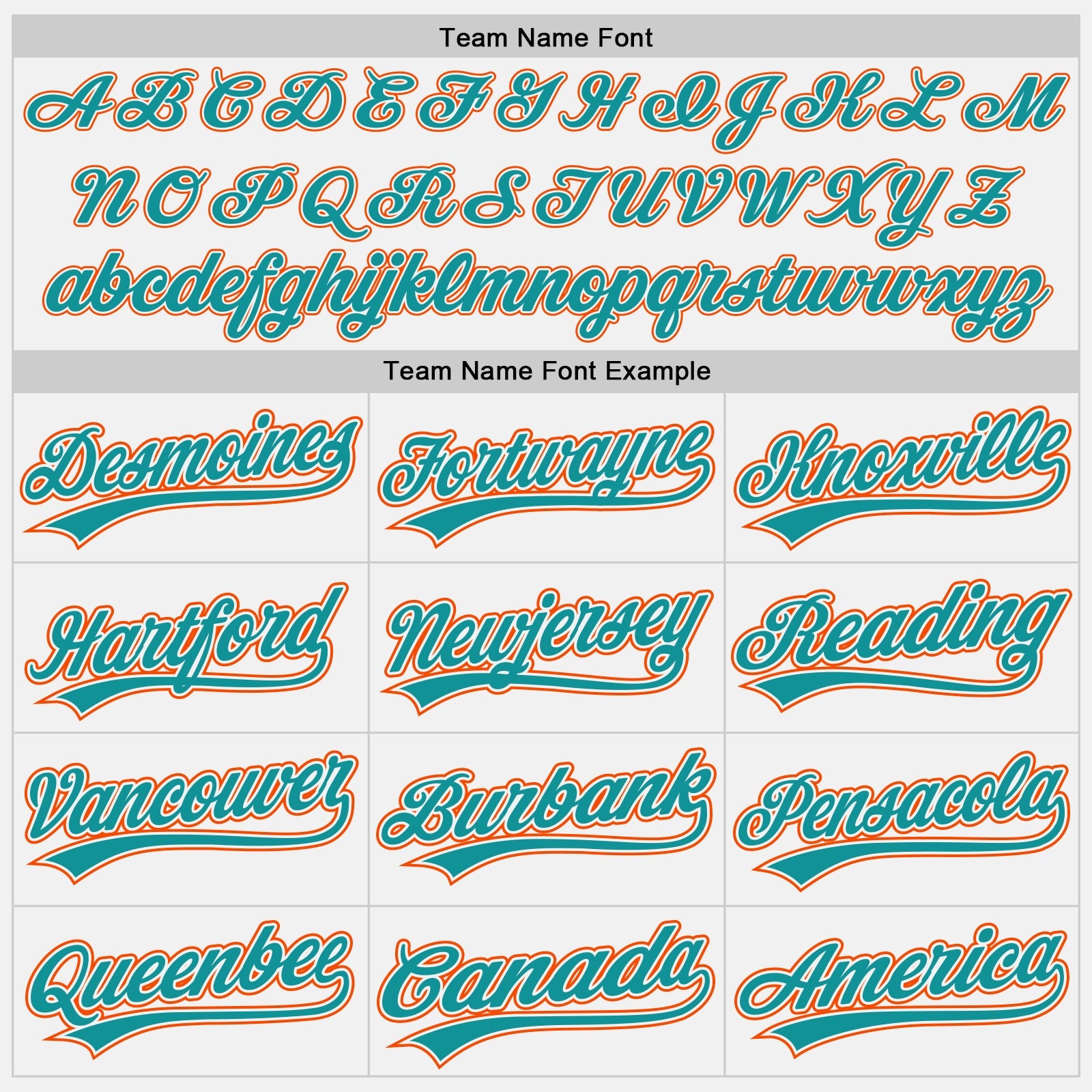 Custom White Teal Pinstripe Teal-Orange Authentic Baseball Jersey view 4