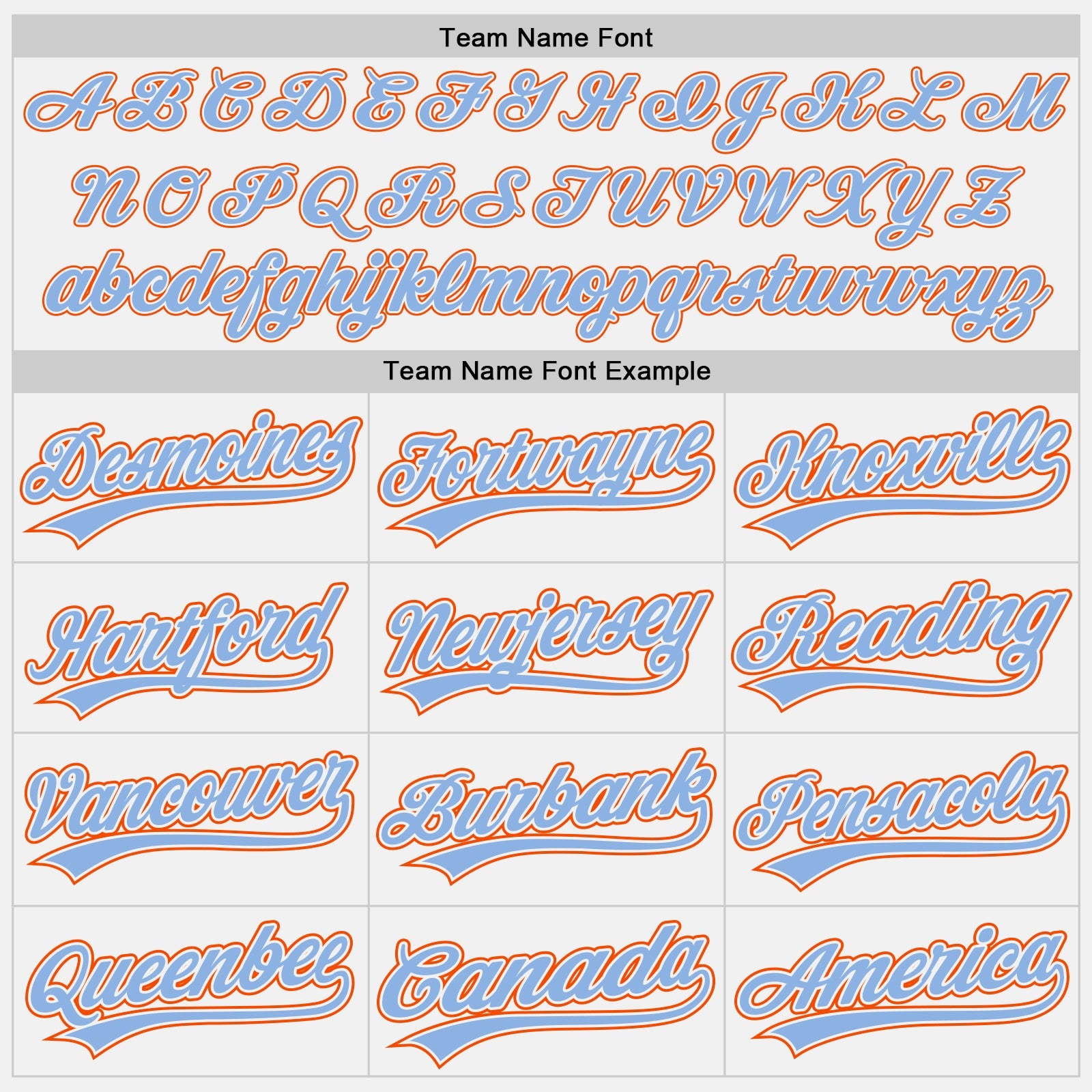 Custom White Light Blue Pinstripe Light Blue-Orange Authentic Baseball Jersey view 4