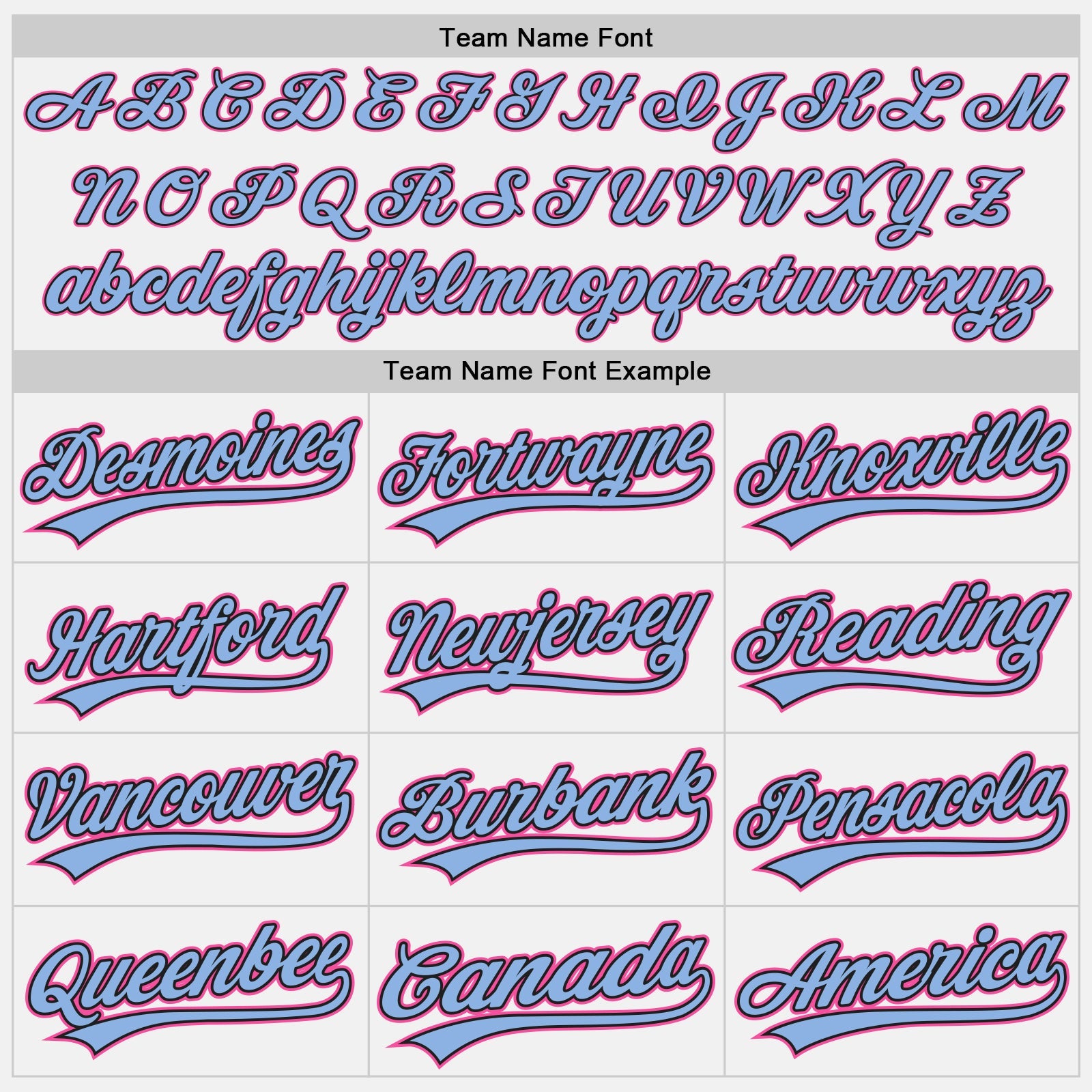 Custom White Light Blue Pinstripe Light Blue Black-Pink Authentic Baseball Jersey view 4