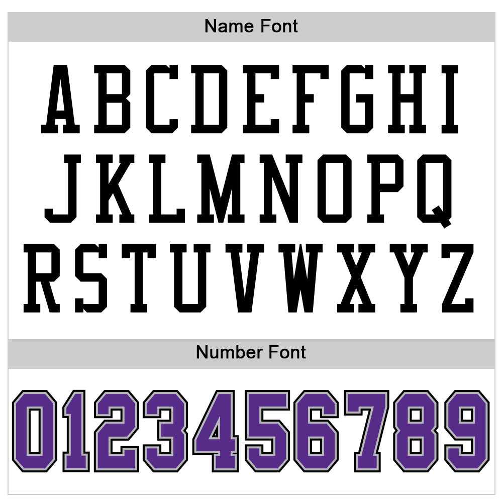 Custom White Purple Gray-Black Mesh Authentic Football Jersey view 4