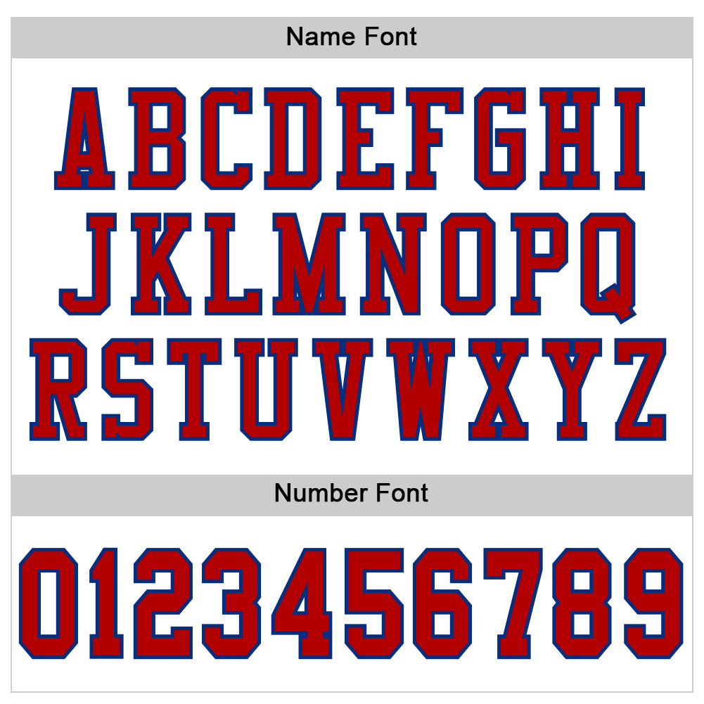 Custom White Red-Royal Mesh Authentic Football Jersey view 4