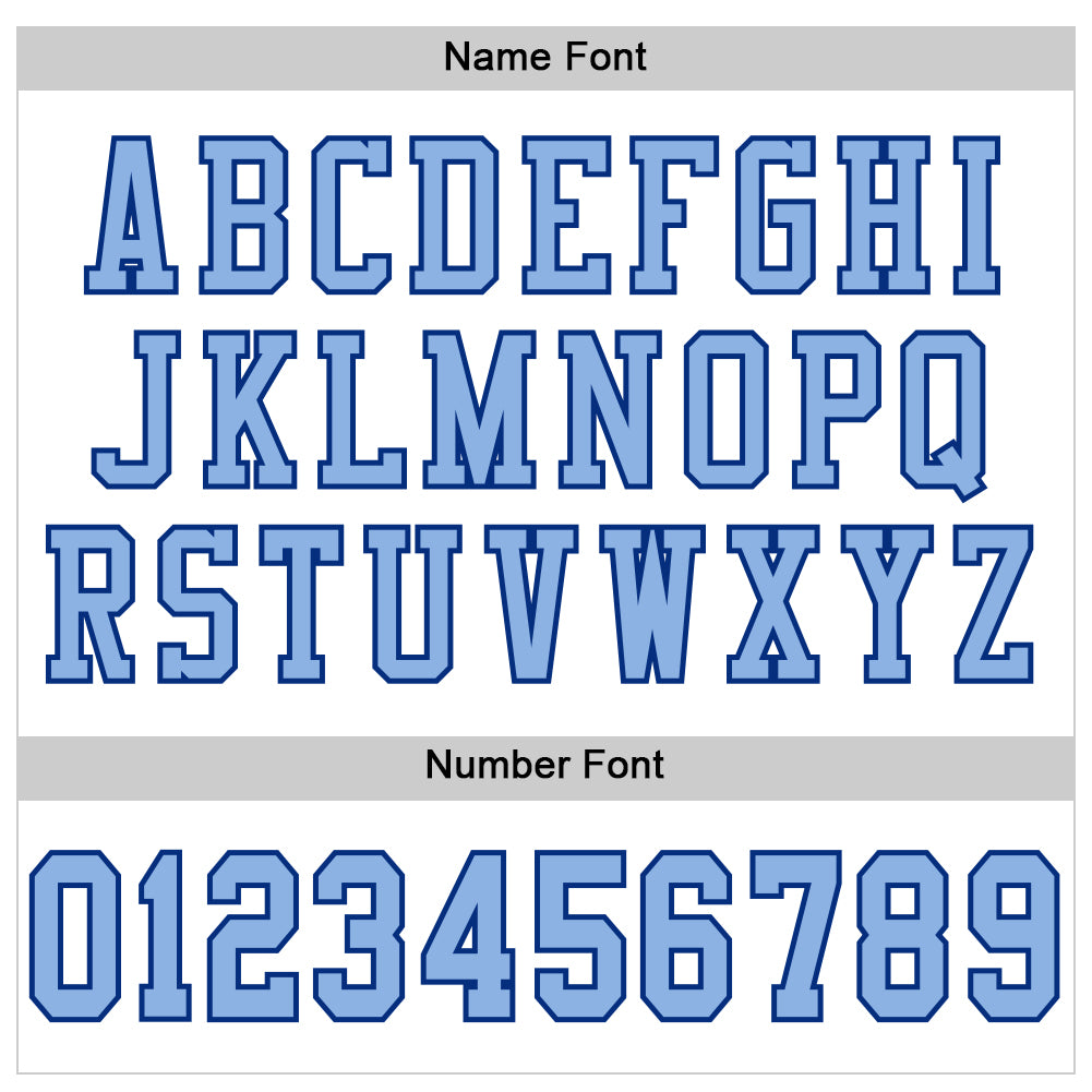 Custom White Light Blue-Royal Mesh Authentic Football Jersey view 4