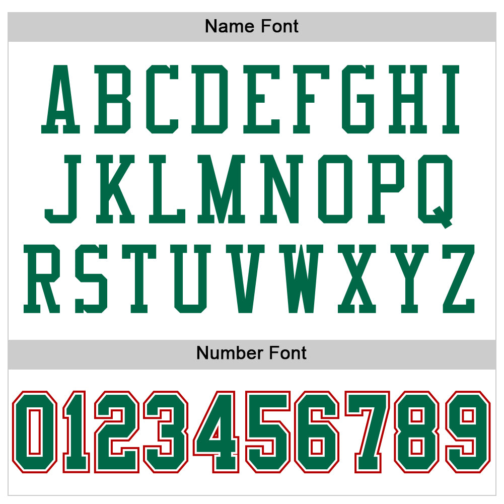 Custom White Kelly Green-Red Mesh Authentic Football Jersey view 4
