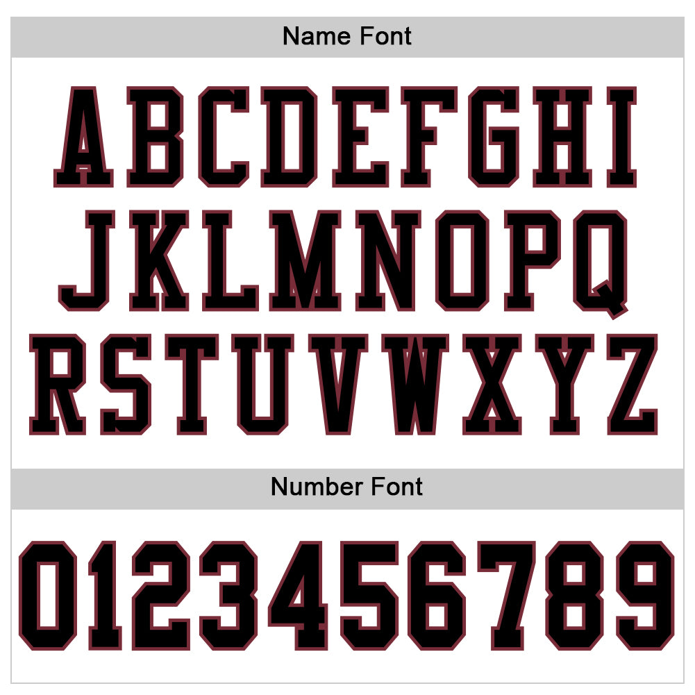 Custom White Black-Burgundy Mesh Authentic Football Jersey view 4