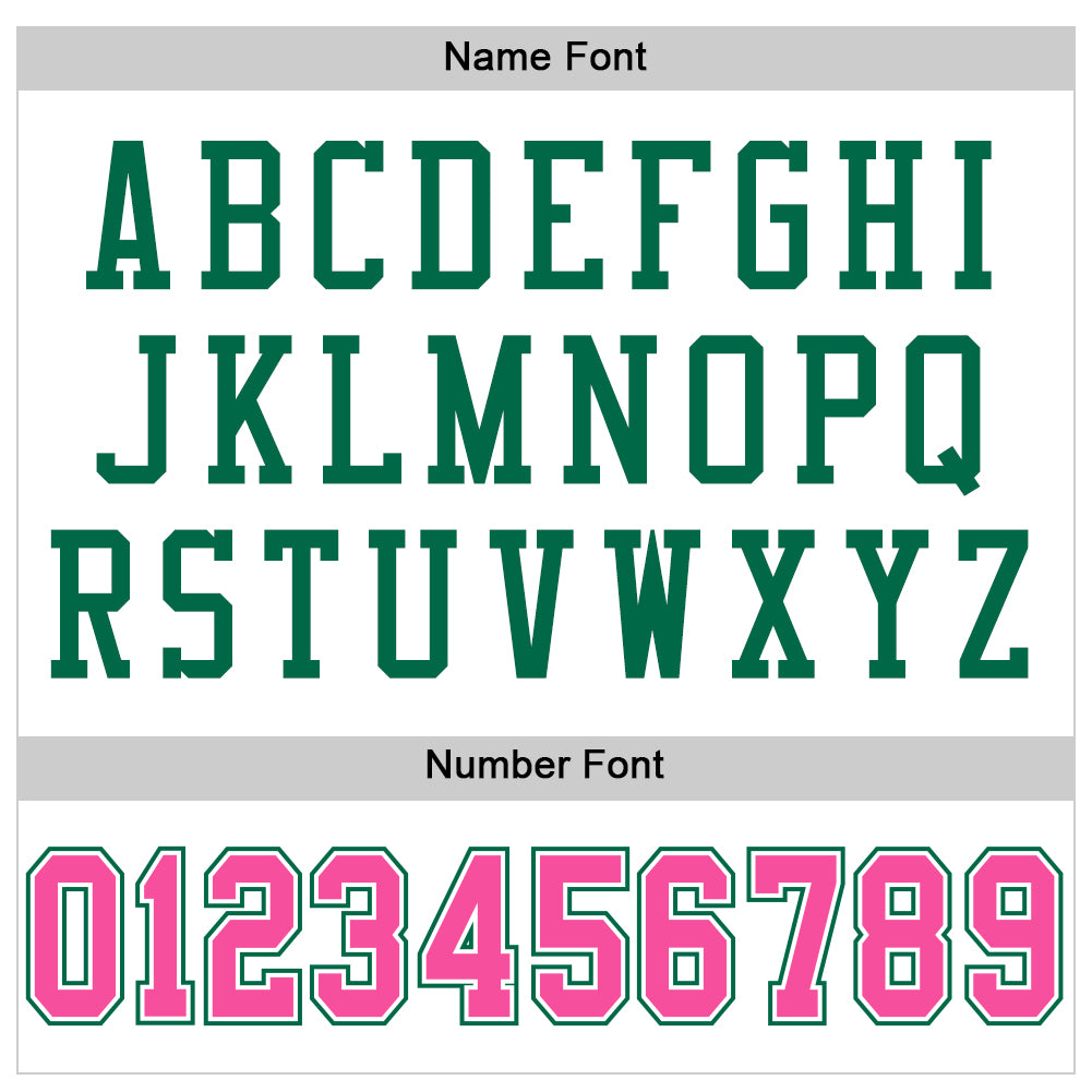 Custom White Pink-Kelly Green Mesh Authentic Football Jersey view 4