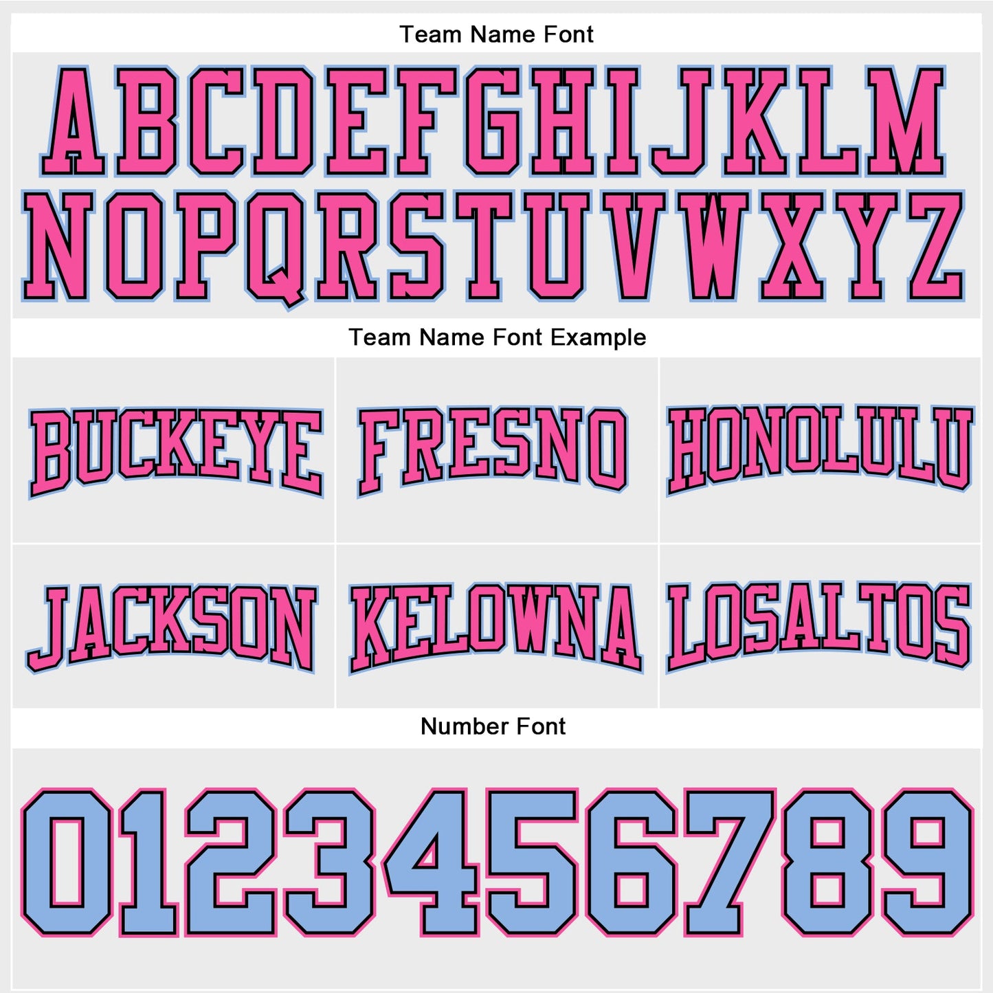 Custom Stitched White Light Blue Black-Pink Football Pullover Sweatshirt Hoodie view 3