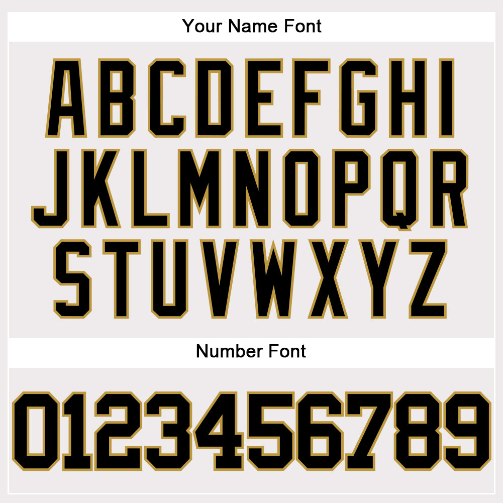 Custom White Black-Old Gold Authentic Baseball Jersey view 5