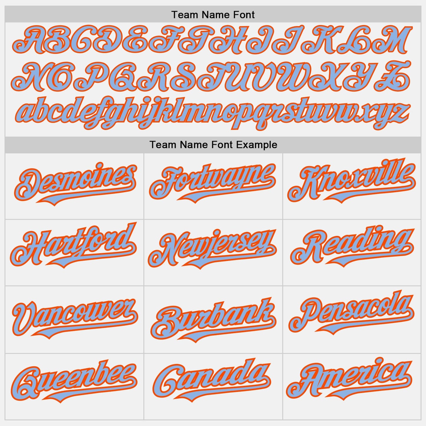 Custom White (Light Blue Orange Pinstripe) Light Blue-Orange Authentic Baseball Jersey view 4