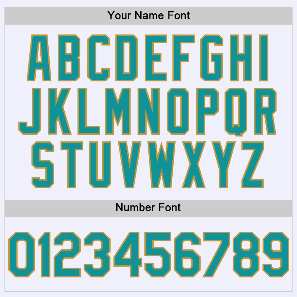Custom White Teal-Old Gold Mesh Authentic Throwback Baseball Jersey view 5