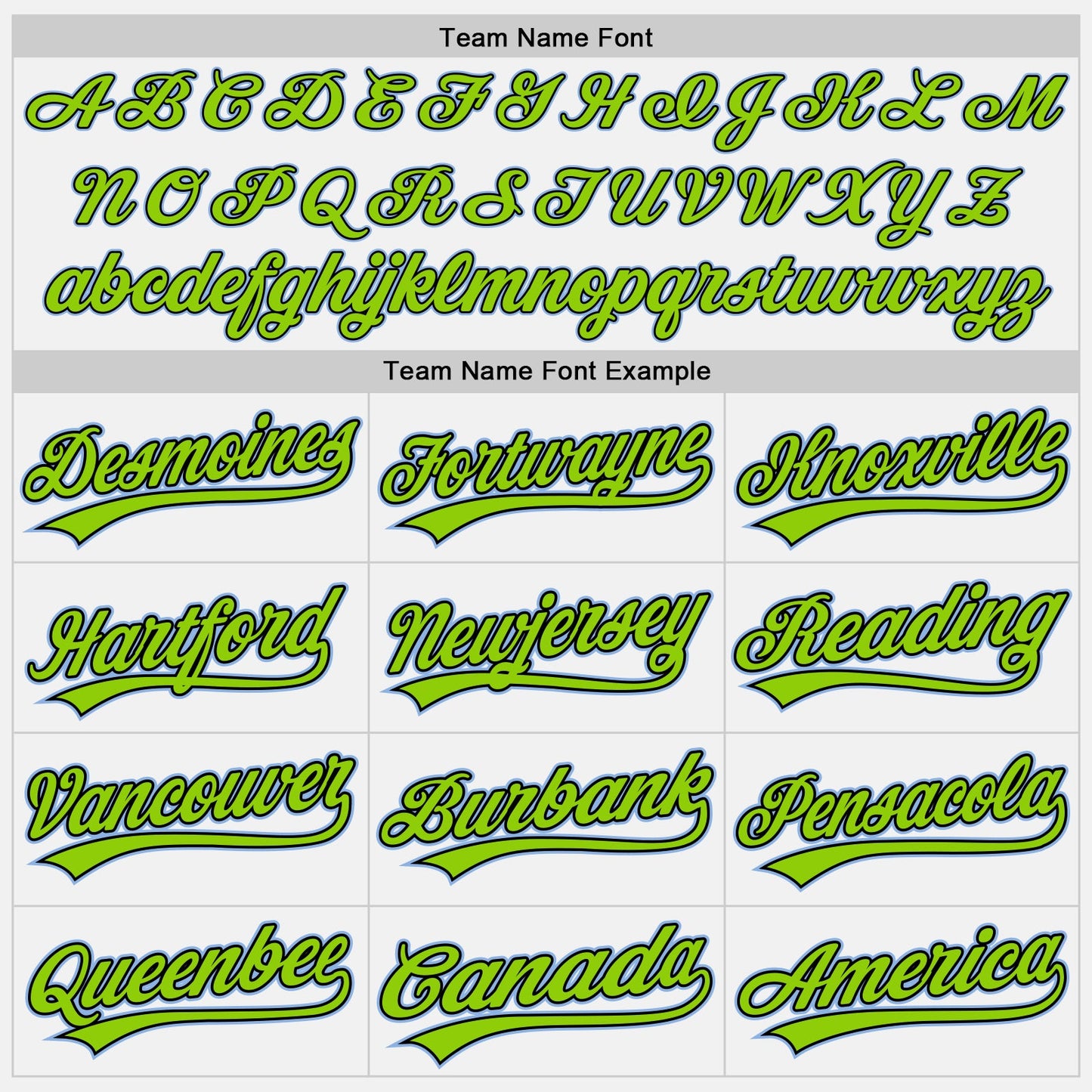 Custom White Light Blue Pinstripe Neon Green-Black Authentic Baseball Jersey view 4