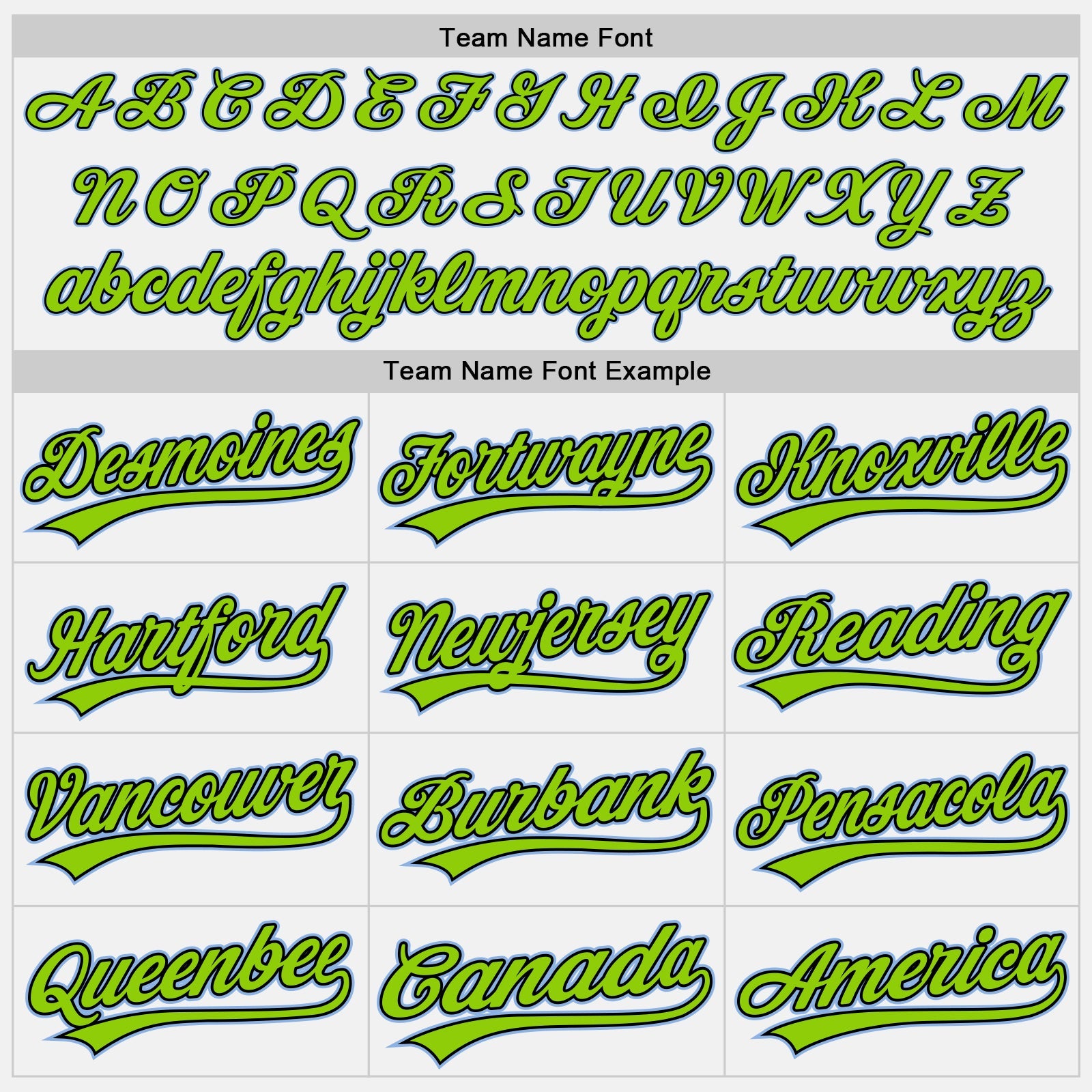Custom White Light Blue Pinstripe Neon Green-Black Authentic Baseball Jersey view 4