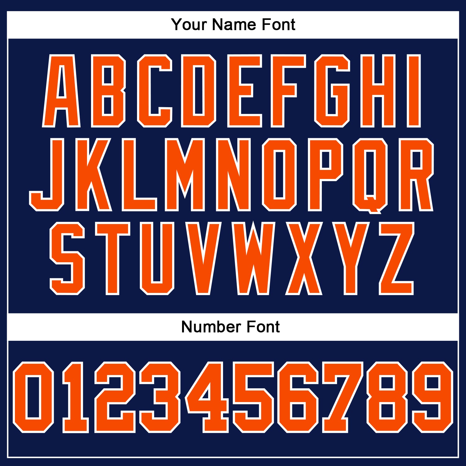 Custom White Orange-Navy Authentic Football Jersey view 5