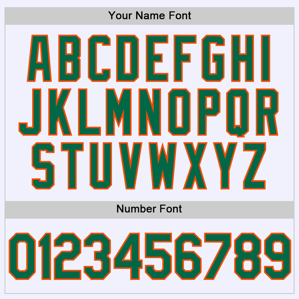 Custom White Kelly Green-Orange Authentic Throwback Baseball Jersey view 5